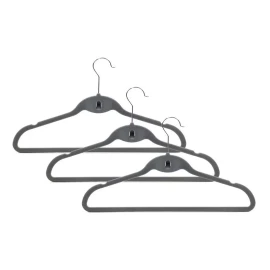 Domopak Living Set De 3 Ganchos/perchas 43cm Terciopelo Agrupables Dm-062