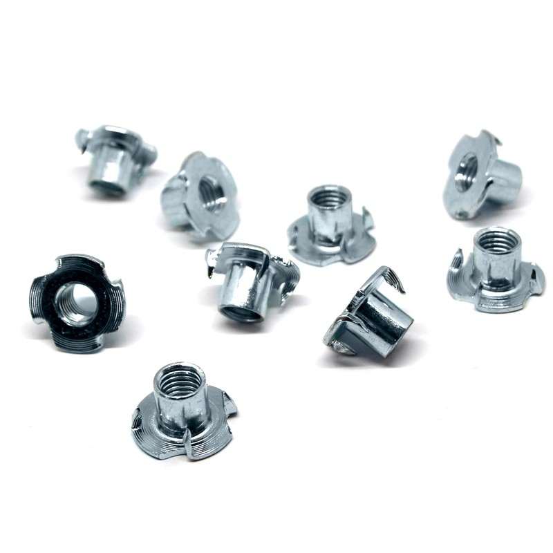 Drive-in nuts, insertion sleeves, M8 x 100 pieces with metric