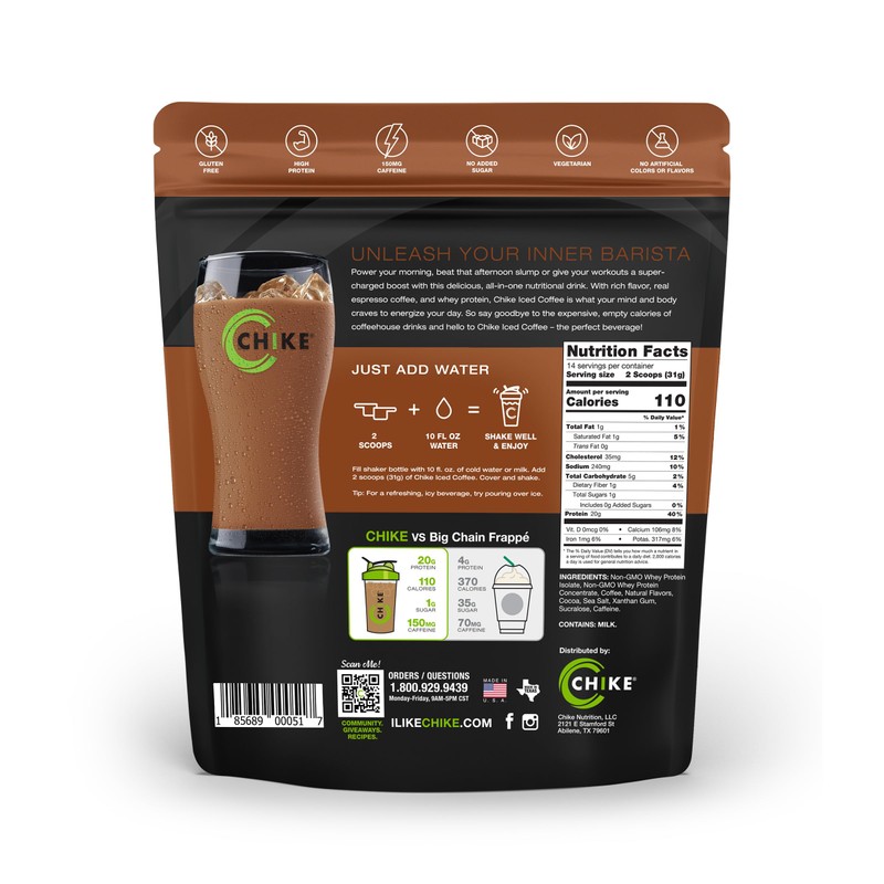 Chike Mocha High Protein Iced Coffee, 20 G Protein, 2