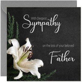 Dad Bereavement Card - Deepest Sympathy on Losing Your Father Card, Sorry for your loss Dad Condolences