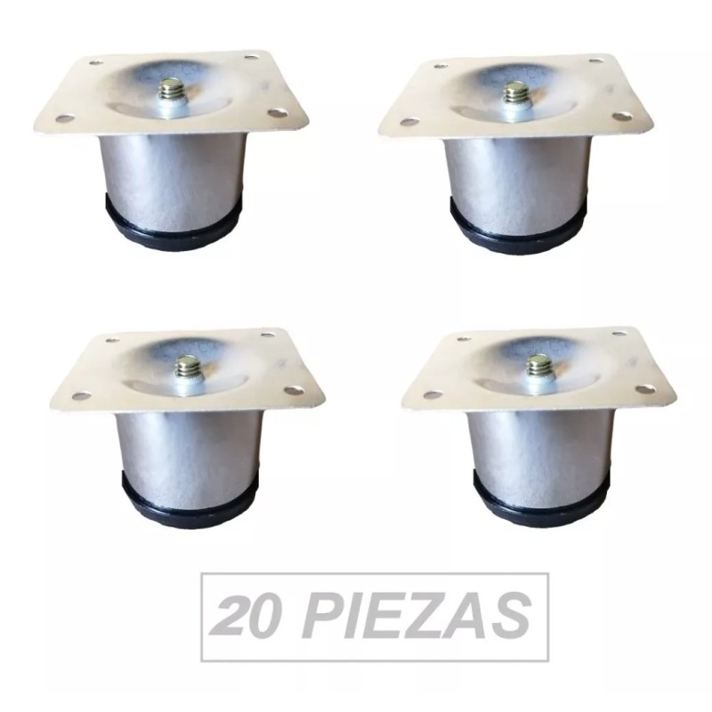Herrajes Guerrero Pata Para Mueble O Sala 5 Cm Altura