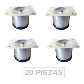 Herrajes Guerrero Pata Para Mueble O Sala 5 Cm Altura Paquete De 20 Piezas