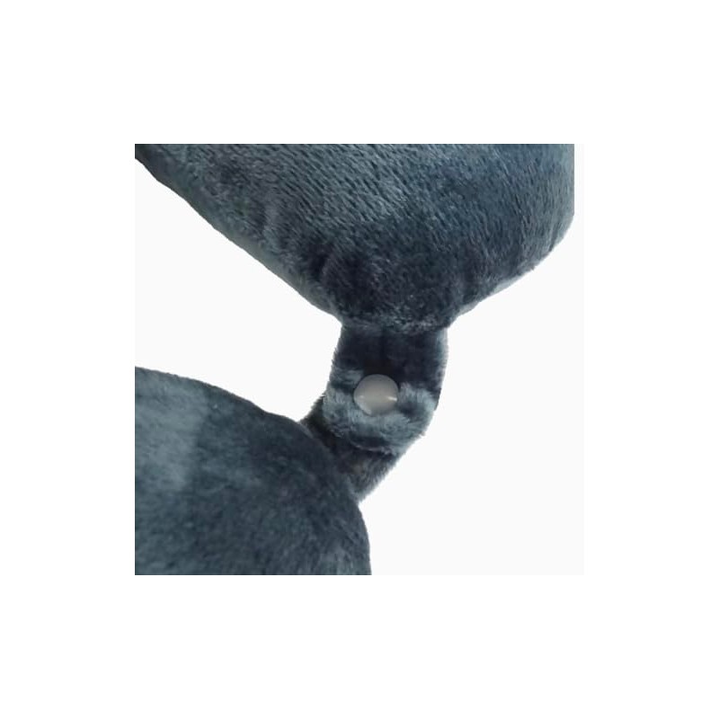 Wolf Essentials Adult Cozy Soft Microfiber Neck Pillow for Travel