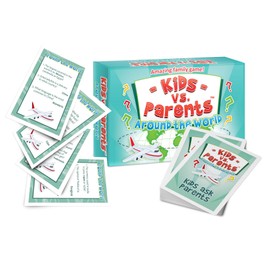 Around the World Quiz Game Family Game for Kids Card Game Educational Family Game Smart Game Kids vs Parents