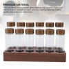 12pcs Coffee Bean Storage Tubes Glass Sealed Dosing Coffee Bean
