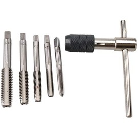 M6 – M12 Metric MM Tap Rethreading Re-Thread Cutter Set + T Bar Wrench 6pc
