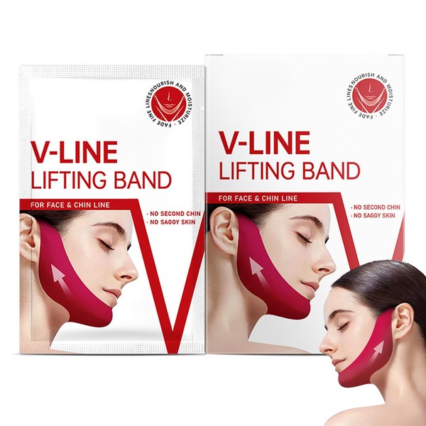 COWANIEE 5 Pcs Chin Lift Mask, Double Chin Lifting Mask