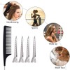24pcs Hair Sectioning Clips with Styling Comb, 3.5 Inches Duckbill