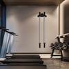 Vertical Barbell Bar Wall Hook, Dumbbell Stand Wall Mount for