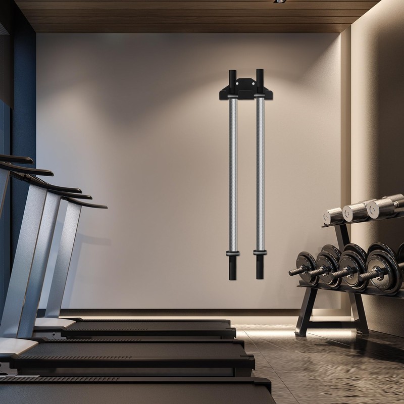Vertical Barbell Bar Wall Hook, Dumbbell Stand Wall Mount for