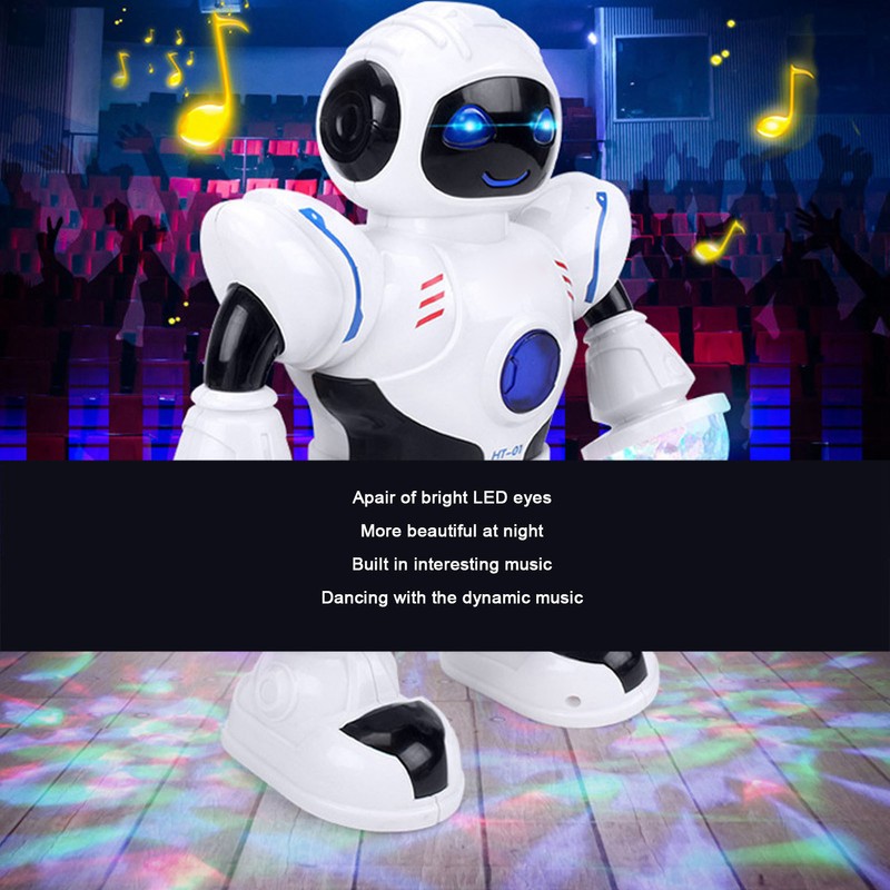 Electric Robot Toys Cooling Light Swing Arms Legs Dancing Robot