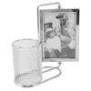Pen Holder Picture Frame Stainless Steel Large Capacity Multi Purpose