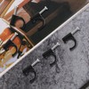 LAMXD Round Black Cable Clips, for Cables 9mm, Box of