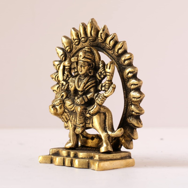 GURU JEE™ Maa Durga Estatua de latón Mata Rani Idol