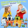 Aizweb Magnetic Wooden Vehicle Stacking Set - Sorting & Building