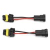 H11 Male to 9005/9006 Female Adapter Headlight Fog Light Plug