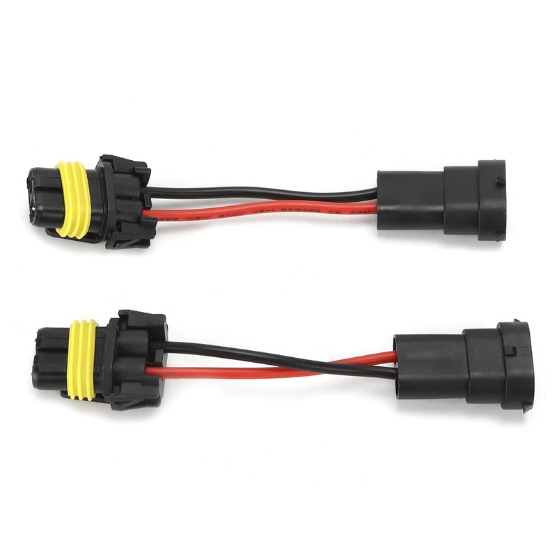 H11 Male to 9005/9006 Female Adapter Headlight Fog Light Plug