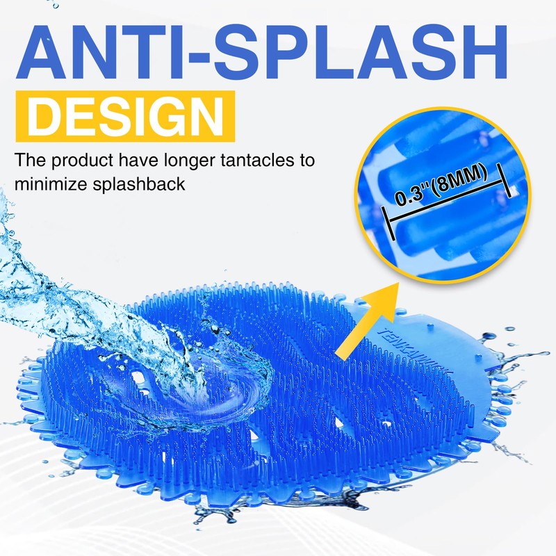 16 PACK Urinal Deodorizer Screen with 100 Gloves-3D Wave Anti-Splash