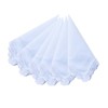 MemoryHanky Ladies Bridal Wedding Crochet Lace Handkerchiefs 60s Cotton Hankies