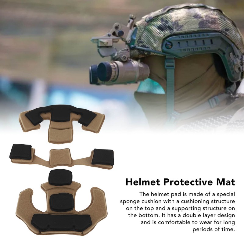 3PCS Memory Foam Pad Protective Sponge Lining Helmet Padding Kit