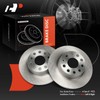 A-Premium 10.71 inch (272mm) Rear Solid Disc Brake Rotors Compatible
