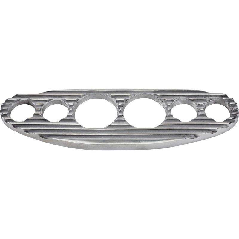 Finned Aluminum 6-Gauge Dash Panel, 3-3/8 Inch