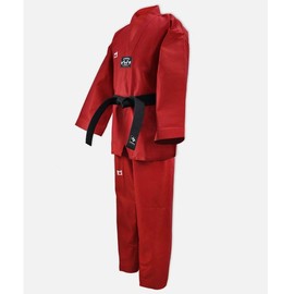 Muspo Taekwondo Uniform TR Red Demonstration Team Uniform / 무스포 태권도복 TR 적색 시범단도복