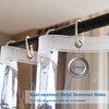Vosign Short Shower Curtain Liner 66 Inch Length Clear Plastic