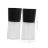 Gatuida 2Pcs Refillable Foundation Bottles Durable Cosmetics Containers with Press