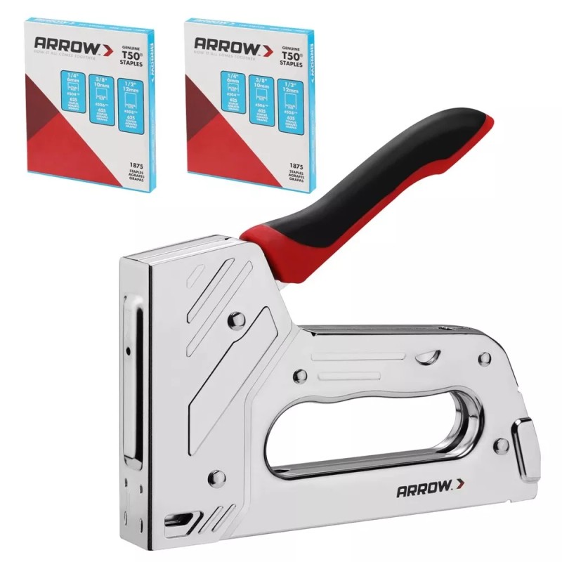 Arrow 3750 PCS T55BL Staple Gun Kit, Heavy Duty Manual