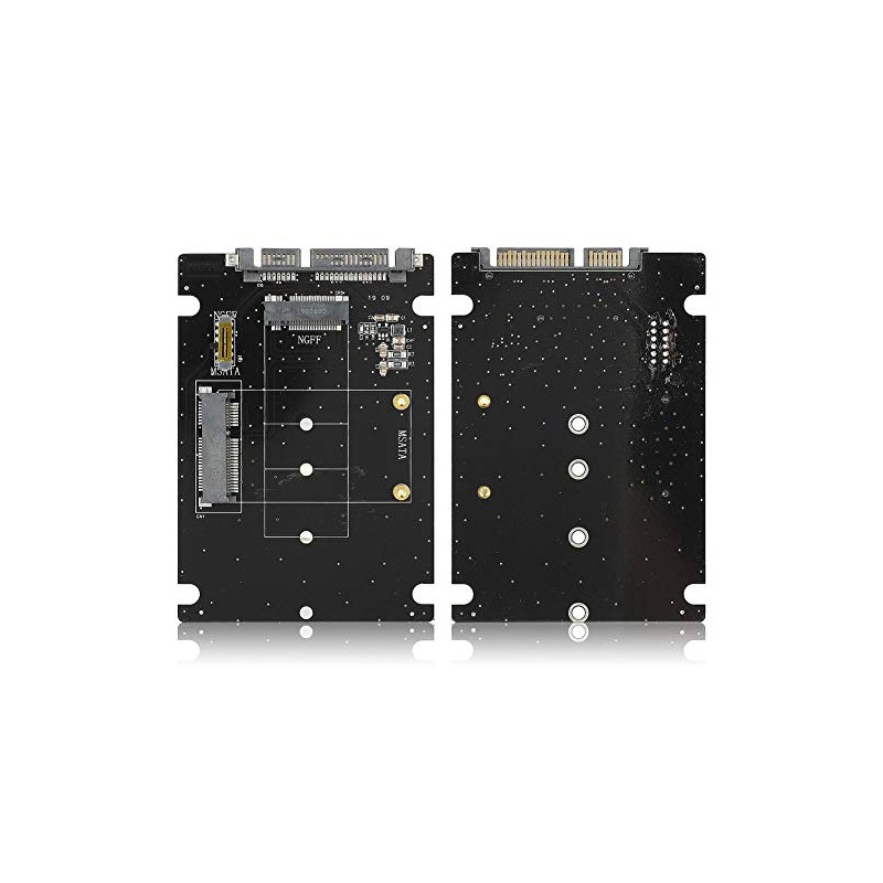 Adaptador NGFF a SATA, 2 en 1 Mini M.2 NGFF
