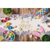 Rainlemon Linen He is Risen Table Runner Easter Egg Spring