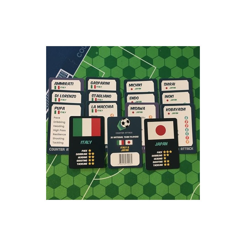 Counter Attack Italy and Japan Player Cards