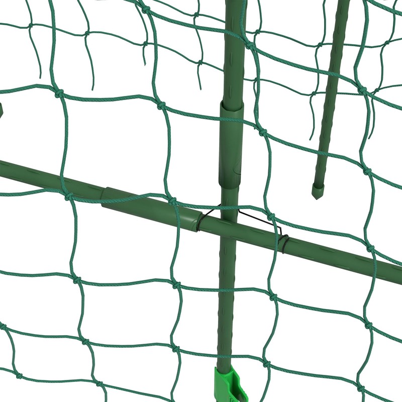 Outsunny Cucumber Trellis, 6' Tall Arch Trellis for Climbing Plants