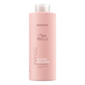 Shampoo Wella Invigo Blonde Recharge en botella de 1L por 1 unidad