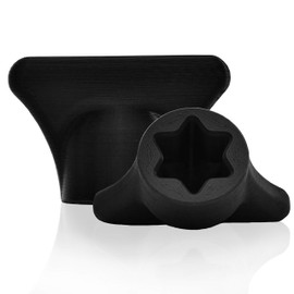 mix-slider - Dough Flower for Thermomix, Dough Remover Accessory for Vorwerk TM31 Food Processor 3D Printed Made in Germany (Black)