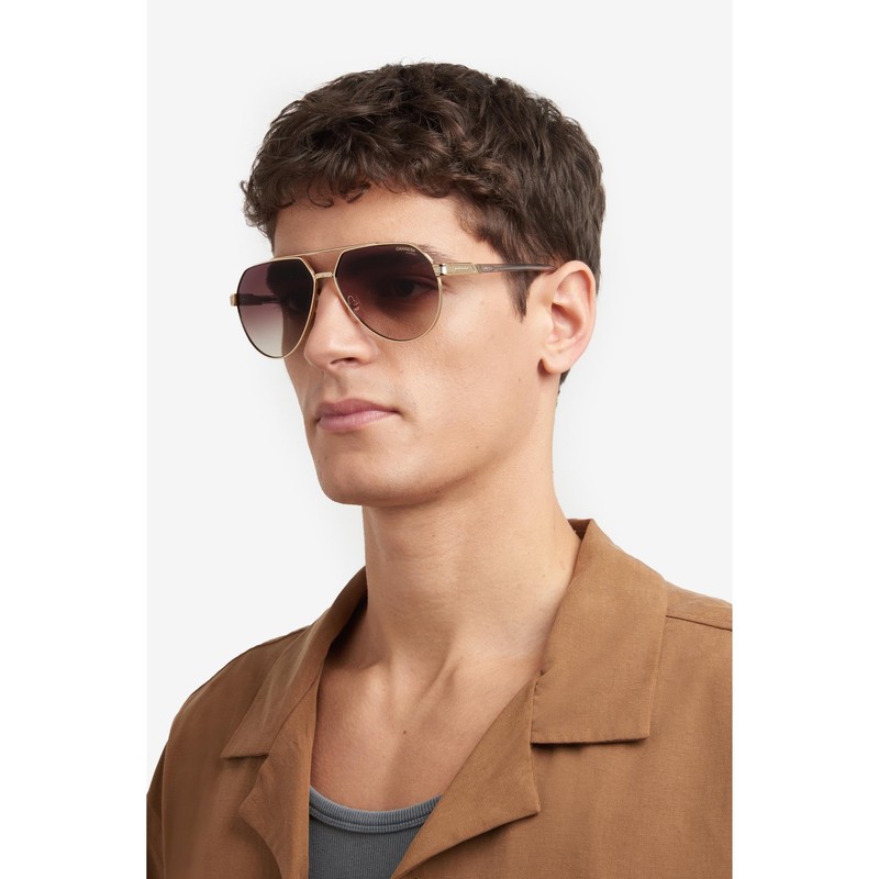 CARRERA 1067/S Sunglasses, Gold/Grey, 62