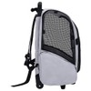 Pet Trolley Grey Fabric Collapsible Pet Trolley Rectangular, Pet Pushchairs