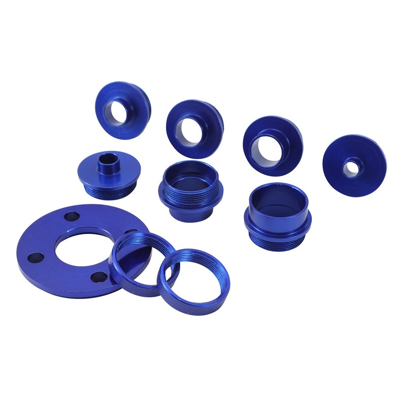 KATSU 10Pcs Aluminum Alloy Router Guide Bush Bushing Set, Metric