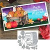 3D Shopping Cart Metal Die Cuts for Card Making,Christmas Pumpkin