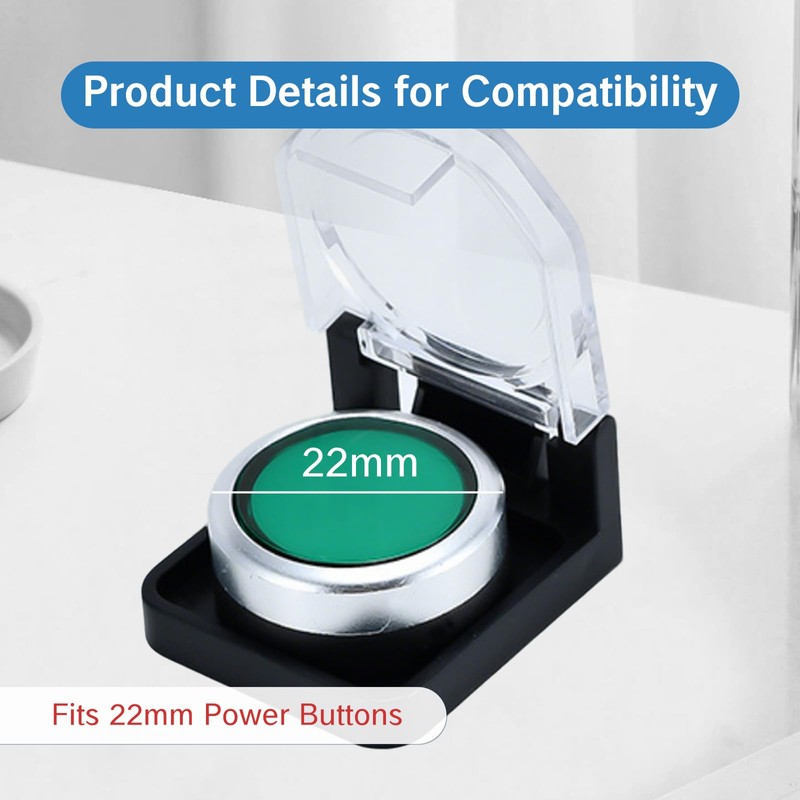 YKEBVPW Button Covers PC Power Switch Shield Power Push Proof