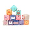 Baby Blocks Soft Silicone Baby Building Blocks Squeeze Toys for