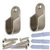 36" Oval Closet Rod Kit | Satin Nickel | Screw-On