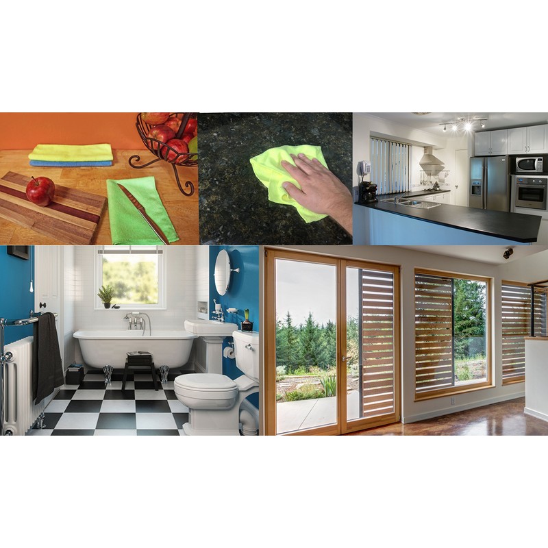 Quality Microfiber MFCW50 Cleaning Cloth, White, 50 Piece