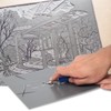 COOZEE Pack of 2 Soft Rubber Linocut Printing Plates, Flat