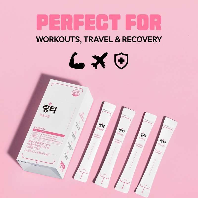 LINGTEA Doctor Developed Electrolyte Drink Mix - Peach Flavor |