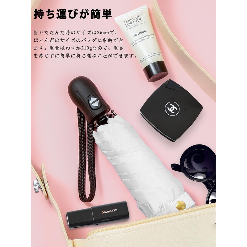 (JIS Certified) Parasol, Folding Parasol, One-touch, Automatic Open and Close,