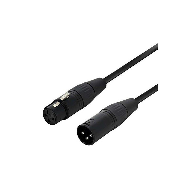 Stage Series Balanced XLR Shielded Microphone Cable BLACK - Choose