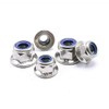 JUNYON Flange Lock Nut Nylon Lock Nut Hex Flange Lock