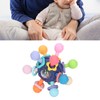 Baby Sensory Teething Toy Grasping Activities Bright Colors Silicone Soothes